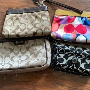 Coach Wristlets - set of 4